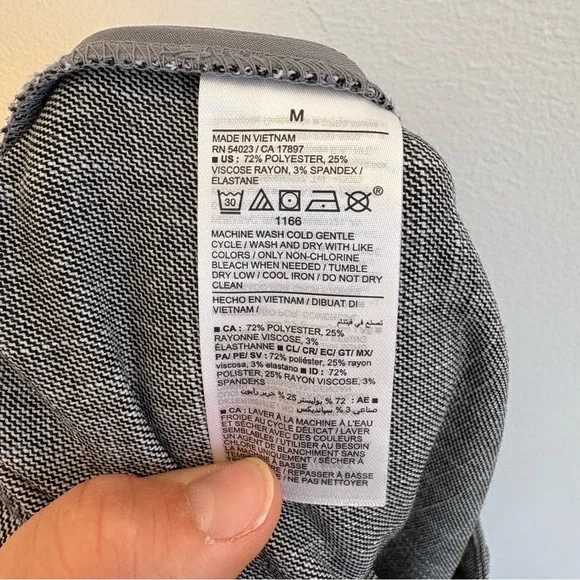 Old Navy Taylor Wide Leg Trouser Pants Gray Minimalist Career Basic Medium NWT - Picture 8 of 10